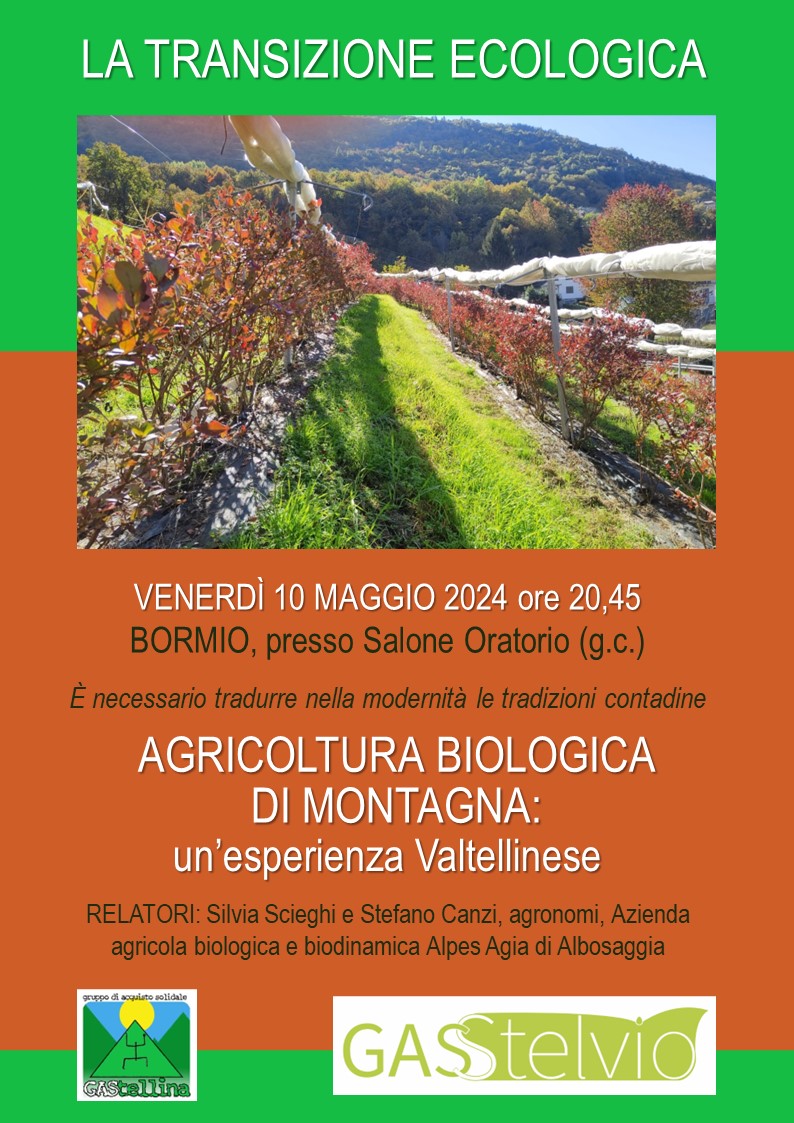 Conferenza sul tema Agricoltura biologica di montagna