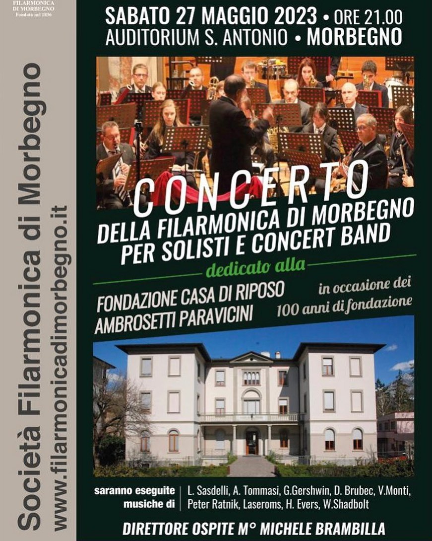 Concerto della filarmonica di Morbegno per solisti e concert band 2023