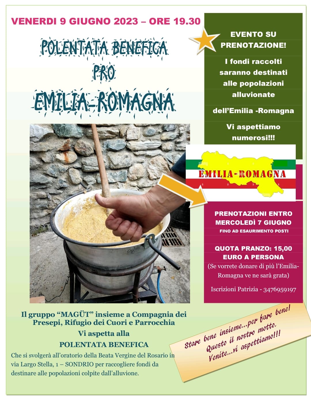 Polentata benefica pro Emilia Romagna