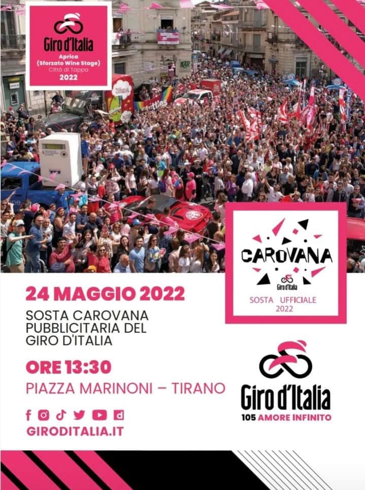 Sosta carovana pubblicitaria del Giro d'Italia